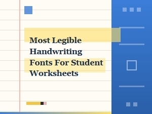 The Best Clear Fonts for Student Worksheets