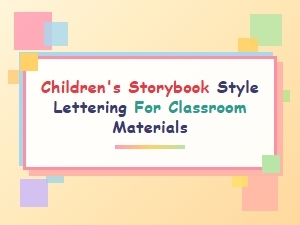 Whimsical Storybook Letters for Learning Spaces